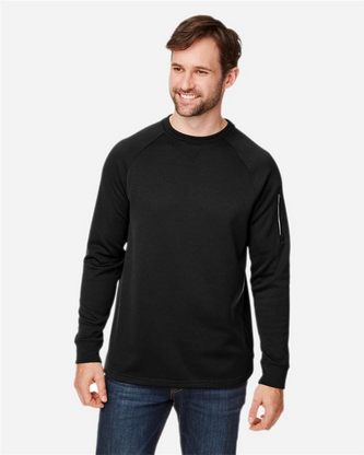 Custom Logo CORE365 Unisex Fusion ChromaSoft Fleece Crewneck Pullover CE800 Embroidered