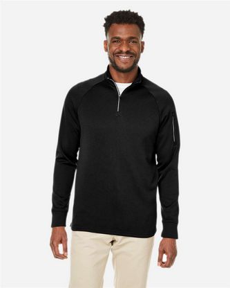 Company Branded CORE365 Unisex Fusion ChromaSoft Fleece Quarter-Zip Pullover CE801 With Logo