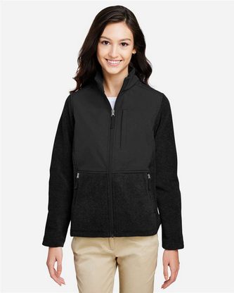 Company Branded CORE365 Women's Journey Summit Hybrid Full-Zip CE890W With Logo