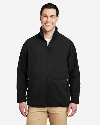 Custom Logo CORE365 Men's Journey Summit Hybrid Full-Zip CE890 Embroidered