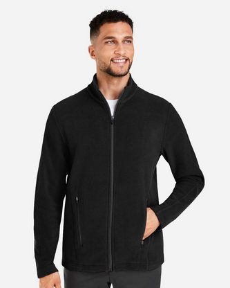  Company Branded Devon & Jones Men's CrownLux Performance® Fleece Full-Zip Jacket DG730 With Logo 