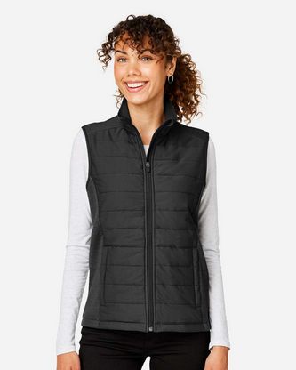  Custom Logo Devon & Jones Women's New Classics® Charleston Hybrid Vest DG706W Embroidered 