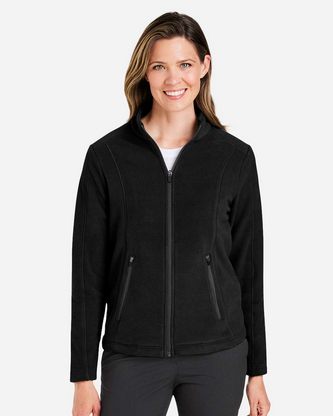 Custom Embroidered Devon & Jones Women's CrownLux Performance® Fleece Full-Zip Jacket DG730W With Lo