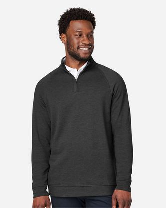 Custom Logo Devon & Jones Men's New Classics® Charleston Quarter-Zip Pullover DG481 Embroidered