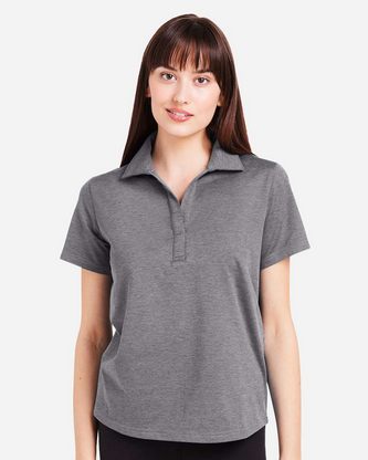 Company Branded Glyder Women's Marbled Fairway Polo PDP7058 With Logo