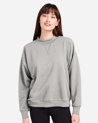 Company Branded Glyder Women's Vintage Oversized Crew Pullover PDP6789 With Logo