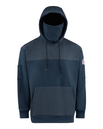 Custom Embroidered Bulwark Flame Resistant Fleece Hooded Sweatshirt SMM4 With Logo