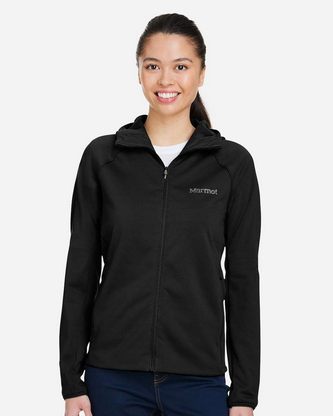  Custom Logo Marmot Women's Leconte Full Zip Hooded Jacket M15393 Embroidered 