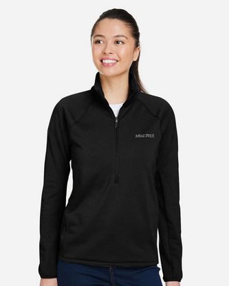  Company Branded Marmot Women's Leconte Half-Zip Pullover M15391 With Logo 