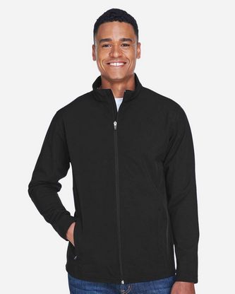 Custom Logo Team 365 Men's Leader Soft Shell Jacket TT80 Embroidered