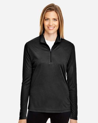 Custom Embroidered Team 365 Women's Zone Performance Quarter-Zip Pullover TT31W With Logo