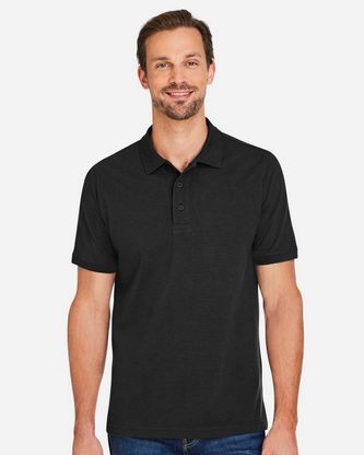 Custom Embroidered Harriton Men's Valiant Cotton Snag Protect Polo M205 With Logo