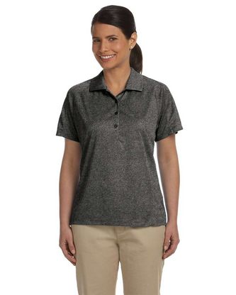 Custom Logo Harriton Women's Polytech Mesh Insert Polo M374W Embroidered