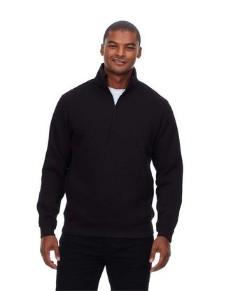  Custom Embroidered Threadfast Apparel Ultimate Fleece Quarter-Zip Sweatshirt 320Q With Logo 