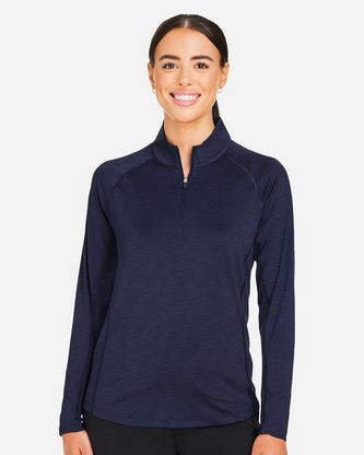 Custom Logo Puma Golf Women's You-V Quarter Zip Pullover 625902 Embroidered
