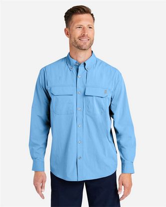 Custom Logo HUK Creekbed Long Sleeve Shirt H150184 Embroidered