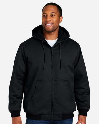  Custom Logo Harriton Unisex ClimaBloc® Heavyweight Hooded Full-Zip Jacket M722 Embroidered 