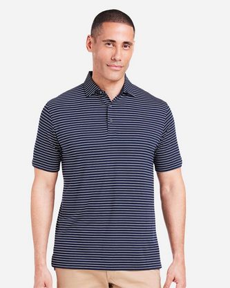  Custom Logo TASC Performance Inc Cloud Lightweight Polo Brookline Stripe TM546Y Embroidered 