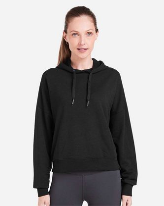 Custom Logo TASC Performance Inc Women's Studio Hooded Fleece TW913 Embroidered