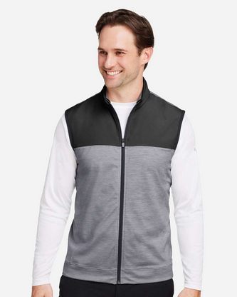 Custom Logo Puma Golf Cloudspun Colorblock Vest 537465 Embroidered