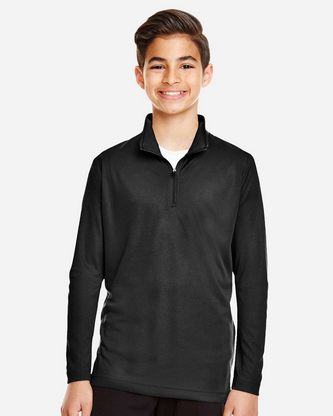 Custom Logo Team 365 Youth Zone Performance Quarter-Zip Pullover TT31Y Embroidered