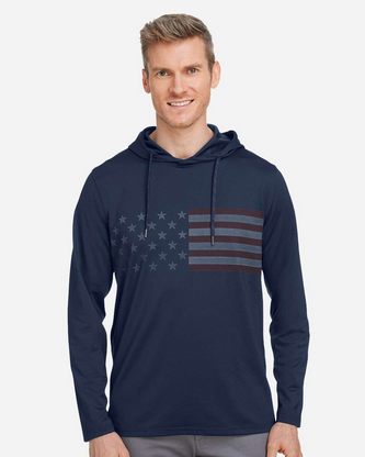 Custom Logo Puma Golf Volition Patriotic Hooded Pullover 537474 Embroidered