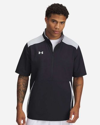  Custom Logo Under Armour Motivate 3.0 Short Sleeve Half-Zip 1389612 Embroidered 