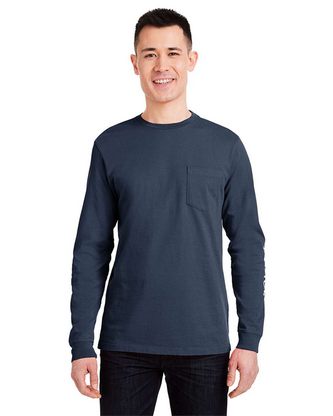 Custom Logo vineyard vines Long Sleeve Pocket T-Shirt V021214 Embroidered