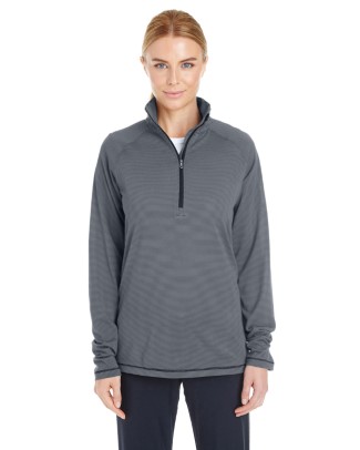 Ladies' Tech Stripe Quarter Zip 