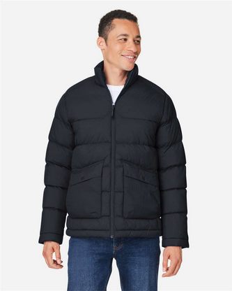  Custom Logo CORE365 Men's Inspire Puffer Jacket CE720 Embroidered 