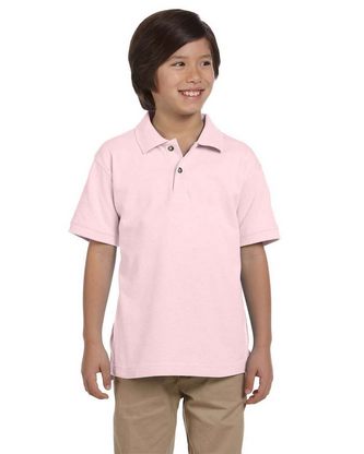 Company Branded Harriton Youth Short-Sleeve Polo M200Y With Logo