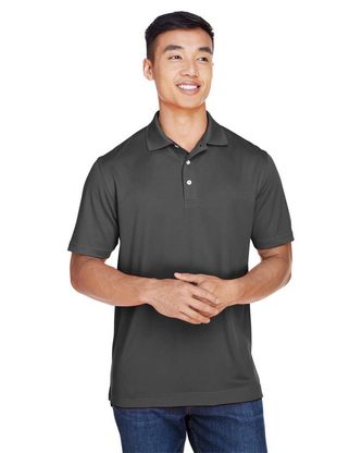 Company Branded Harriton Men's Double Mesh Polo M353 With Logo