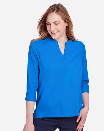 Company Branded Devon & Jones Women's CrownLux Performance Stretch Tunic DG542W With Logo