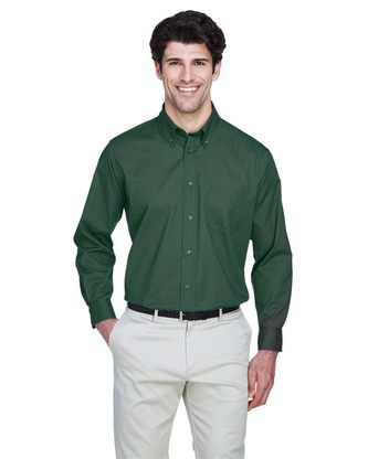 Custom Embroidered UltraClub Whisper Twill Dress Shirt 8975 With Logo
