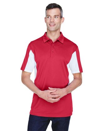  Custom Embroidered Harriton Men's Side Blocked Micro-Pique Polo M355 With Logo 
