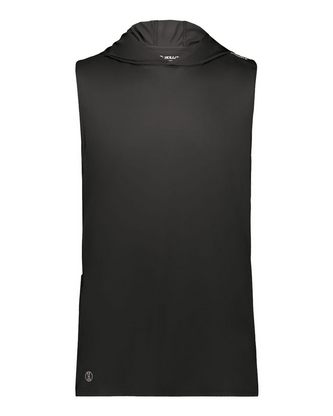 Custom Logo Holloway CoolCore® Sleeveless Hooded T-Shirt 222590 Embroidered