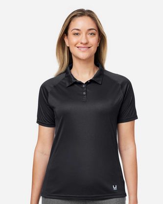 Custom Logo HUK Women’s LoPro Solid Performance Polo H612L03 Embroidered 