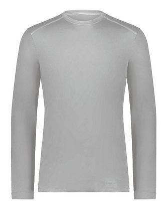 Custom Logo Holloway Essential Long Sleeve T-Shirt Powered By Coolcore 222138 Embroidered