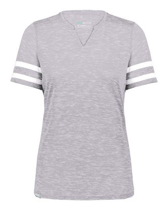 Custom Embroidered Holloway Eco Revive Women's Monterey V-Neck T-Shirt 223245 With Logo