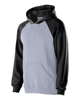  Custom Embroidered Holloway Youth Cotton/Poly Fleece Banner Hooded Sweatshirt 229279 With Logo 