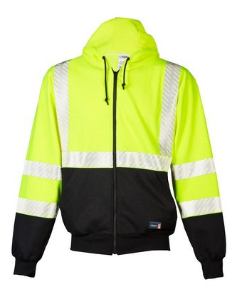  Custom Embroidered Kishigo FR Full-Zip Hooded Sweatshirt F507 With Logo 