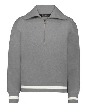 Company Branded Holloway Women's Heritage Prep Quarter-Zip Pullover 223782 With Logo