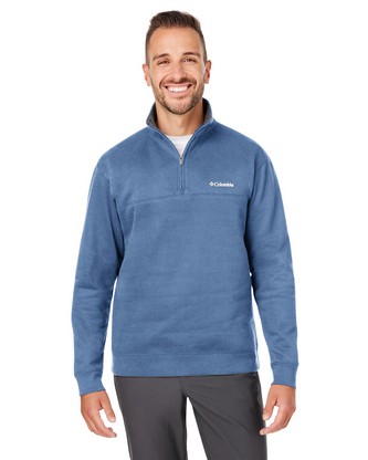 Men's Hart Mountain Half-Zip Sweater - CARBON HEATHER - S
