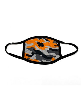 Adult Camo Face Mask - ORANGE CAMO - OS