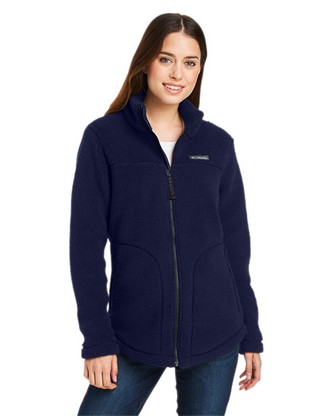 Ladies' West Bend™ Sherpa Full-Zip Fleece Jacket - DARK SAPPHIRE - S