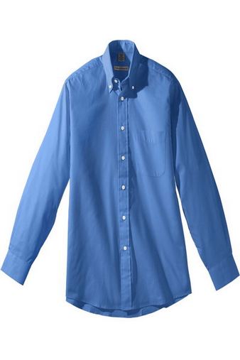 Custom Embroidered Edwards Men's Long Sleeve Pinpoint Oxford Shirt - 1975