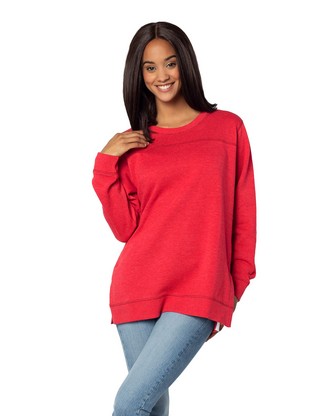 Ladies' Bato Basics Fleece Tunic - RED - S