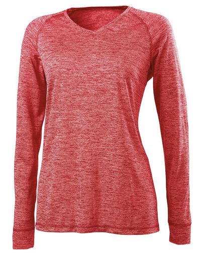  Ladies' Dry-Excel??? Electrify 2.0 Performance V-Neck Long-Sleeve Training Top 