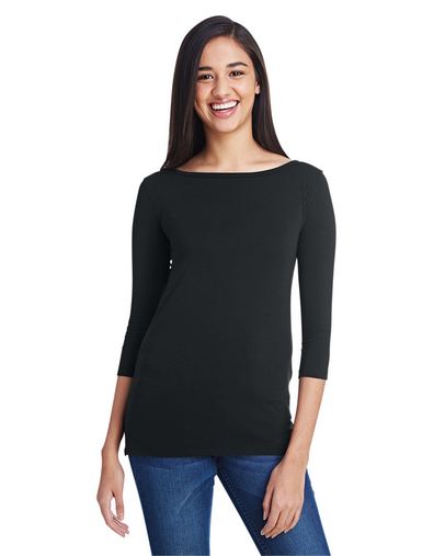  Ladies' Stretch 3/4 Sleeve T-Shirt 