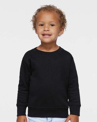 Company Branded Rabbit Skins Toddler Fleece Crewneck Sweatshirt 3317 With Logo